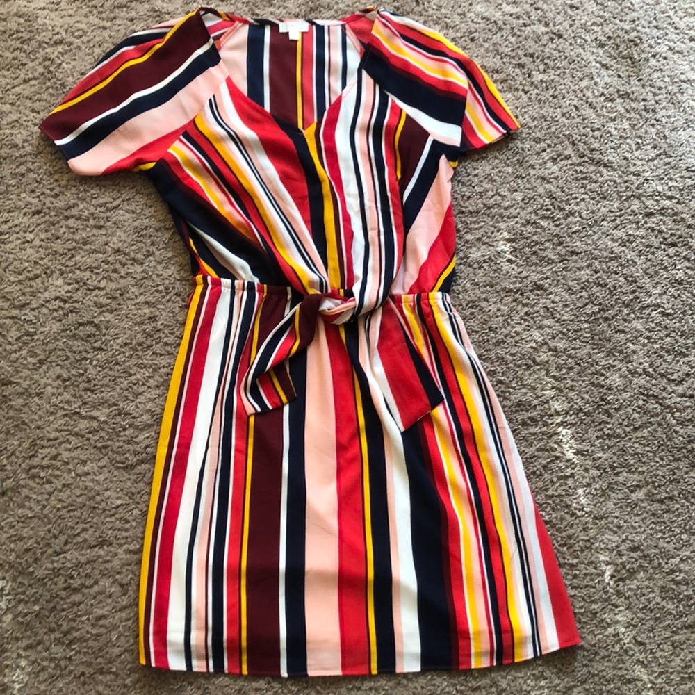 Stripped colorful dress